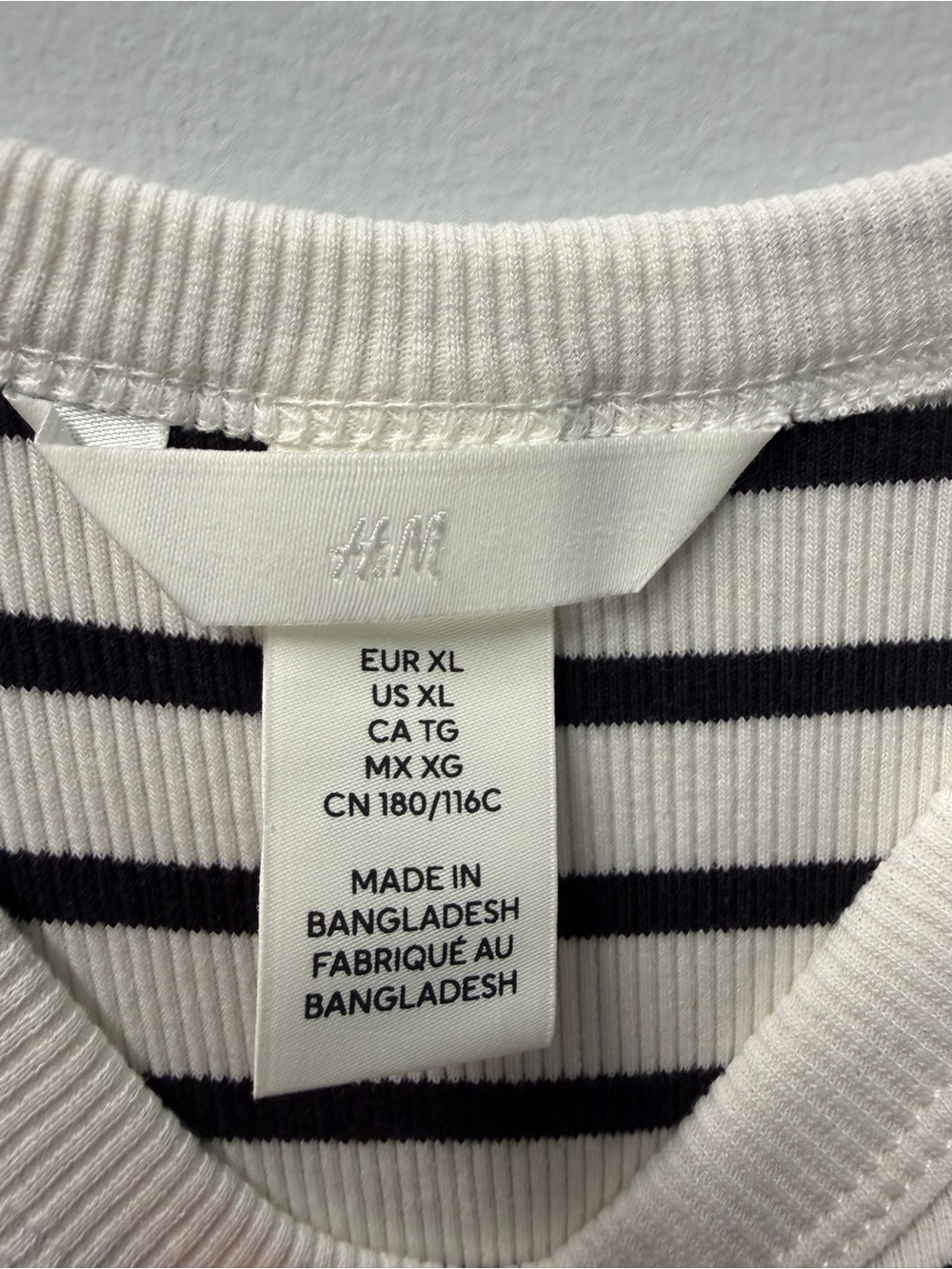 H&M Black and White Striped Midi Tank Dress Size XL - Picture 4 of 7